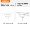 YUHAO 60 in. Indoor Farmhouse Brown Walnut Wood Ceiling Fan with Remote Control for Living Room or Patio