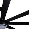 YUHAO 72 in. Indoor Black PlyWood Smart Ceiling Fan with Integrated LED, Works with Alexa/Google